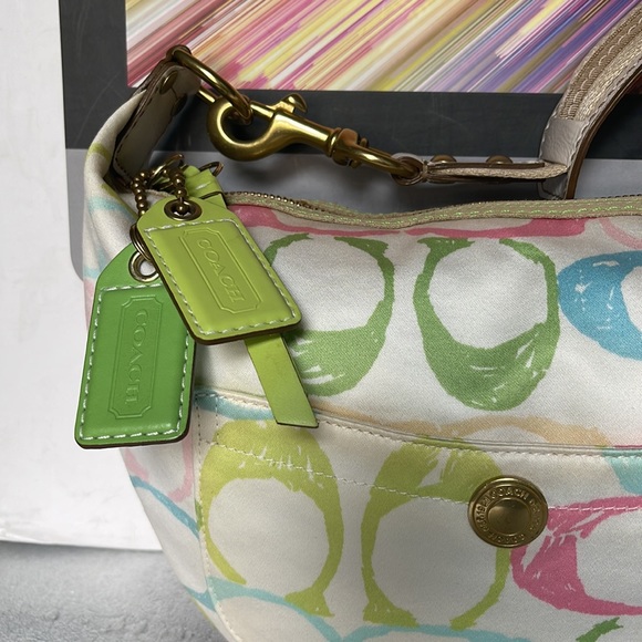 Coach Multicolor C Signature Shoulder Handbag - Picture 5 of 16